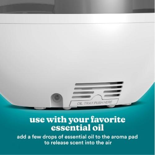 HoMedics Top-Fill Easy to Clean Ultrasonic Cool Mist Humidifier with Night Light and Aromatherapy: 300-500 sq. ft., No Filter Needed, 30-Hour Run Time