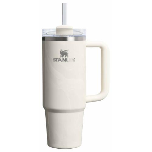 Stanley 30 oz Stainless Steel H2.0 Flowstate Quencher Tumbler Calcite Calacatta