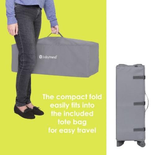 Baby Trend Play Suite 3-in-1 Quick-Fold Playard with Baby Gym - Quartz Stone
