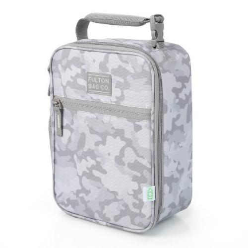 Fulton Bag Co. Upright Lunch Bag - Gray Camo: BPA-Free Polyester Molded Carrier