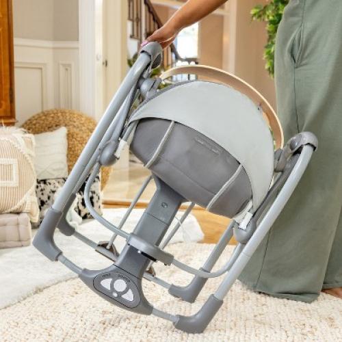 Ingenuity Every Season Swing 'n Go Portable Baby Swing - Wesley - Beige