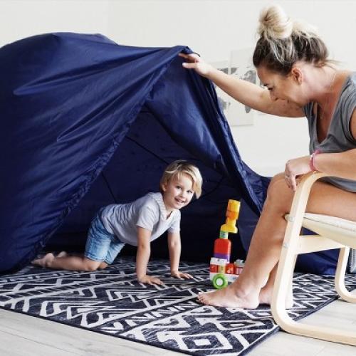 AirFort - Starry Night Glow Children's Indoor Play Tent with Easy Storage