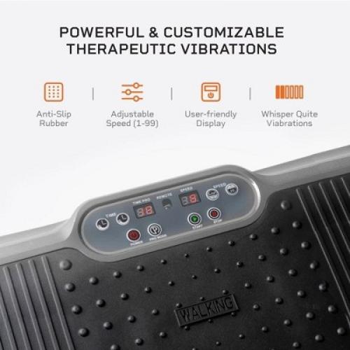 LifePro Gray Fitness Platform: Enhance Your Home Workouts with Our All-in-One Vibration Plate and Loop Bands