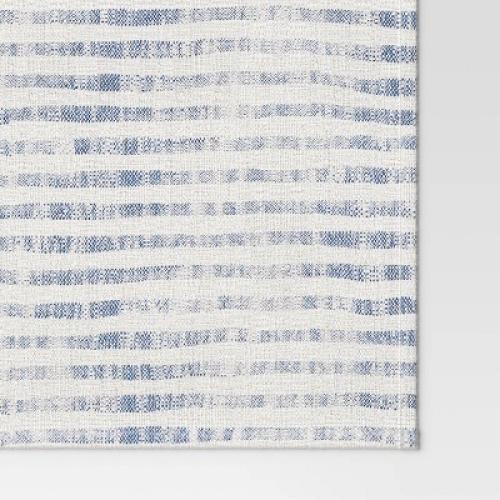 108x14 Table Runner Blue Striped - Threshold™