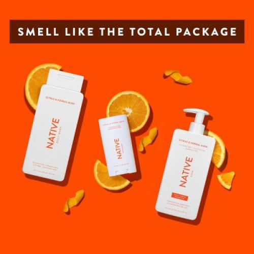 2 pack Native Body Wash - Citrus & Herbal Musk - Sulfate Free - 18 fl oz