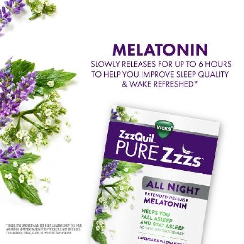 Pure Zzzs All Night Extended Release Melatonin Tablets - 14ct 2 Pack