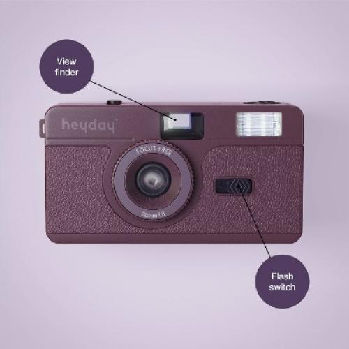 Color cherry red 35mm Camera with Film - heyday™ Cherry