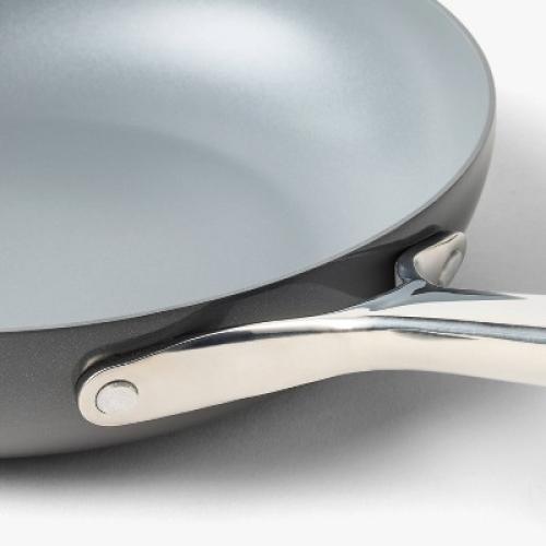 12pc Nonstick Ceramic Coated Aluminum Cookware Set Dark Gray - Figmint™