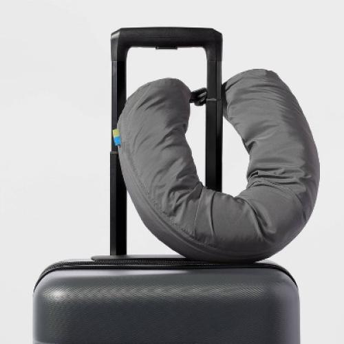 Packing Cube with Neck Pillow - Open Story™ Gray: Travel Luggage Accessory