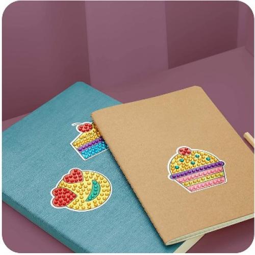 Dan&Darci Gem Art Gift for Kids - Diamond Painting Kit with 5 Suncatchers, 5 Keychains, 3000  Gems, and Stylus - Ages 6 , Craft Kit for Kids