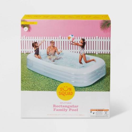 6' x 22 Deluxe Rectangular Family Pool Blue - Sun Squad