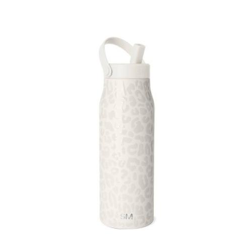 Simple Modern 34oz Mesa Leopard Water Bottle Cream