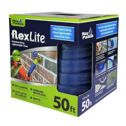 Ray Padula 50ft FlexLite Premium Lightweight Standard Hose: Durable, Kink-Free, Leakproof