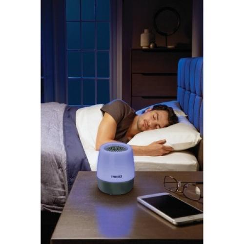 HoMedics Night Light and Portable Sound Machine, Rechargeable SoundSpa with 6 Soothing Sounds