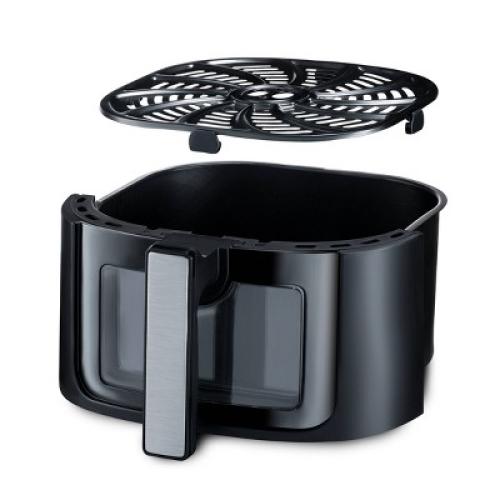 Gourmia 6-Qt Digital Window Air Fryer with 12 Presets & Guided Cooking Black: Stainless Steel, 1-Year Warranty ‼️has stains and scratches ‼️