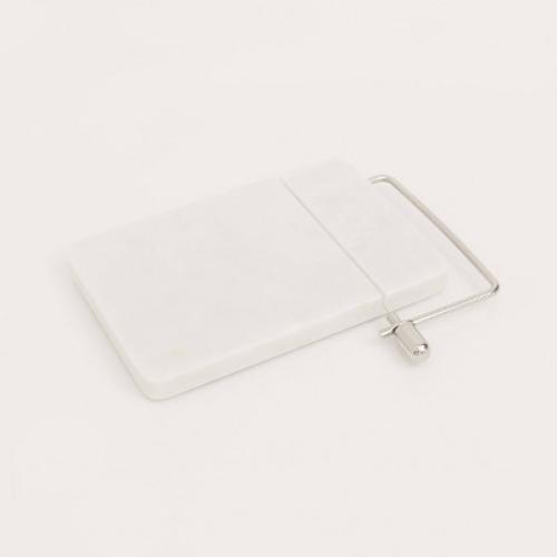 9 x 6 Marble Cheese Slicer Cutting Board White - Threshold™