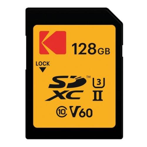 Kodak 128GB UHS-II U3 V60 Ultra Pro SDXC Memory Card