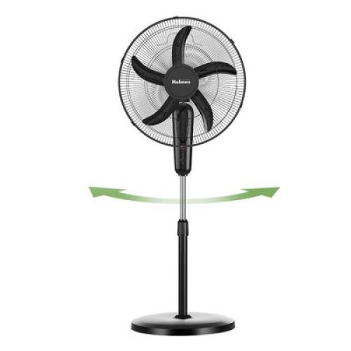 Holmes 18 Digital Oscillating 3 Speed Stand Fan with Remote Control Black