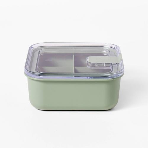 2 Square Bento Meal Prep Food Storage Container Sage - Figmint™