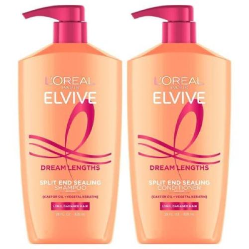 L'Oreal Paris Dream Lengths Shampoo & Conditioner Kit - 56 fl oz/2pc