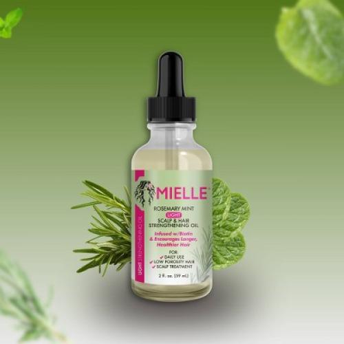 Mielle Organics Rosemary Mint Light Scalp & Hair Strengthening Oil - 2 fl oz