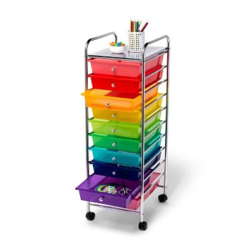 10-Shelf Rolling Cart Rainbow - up&up™