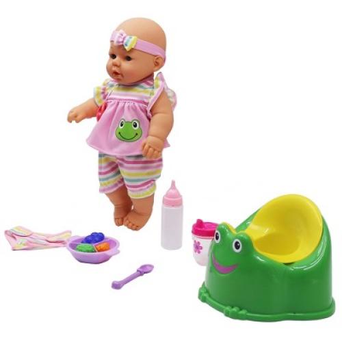 Dream Collection: New Born Baby Doll Care Set with Training Potty