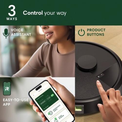 iRobot Roomba 105 Vacuum - Easy-to-Use, Intense Power-Lifting Suction, LiDAR Navigation, Multi-Surface Cleaning, Cleans in Neat Rows, Self-Charging