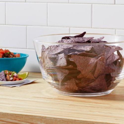 211oz Large Plastic Serving Bowl - Room Essentials™: Clear BPA-Free Trifle, Salad, Popcorn Bowl, Dishwasher-Safe