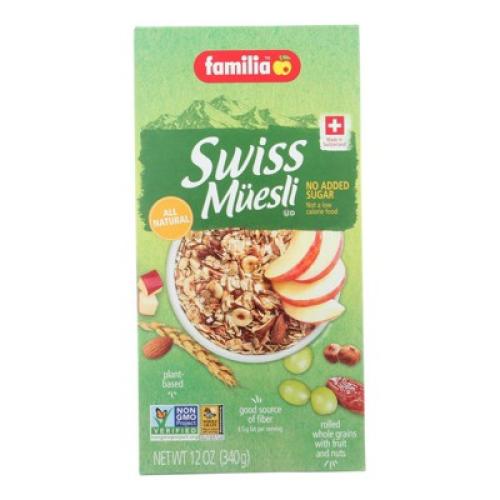 Familia Swiss Muesli No Added Sugar - Case of 6 - 12 oz