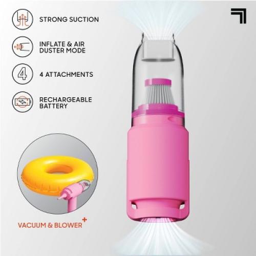 Sharper Image Cordless Handheld Vacuum and Blower Pink