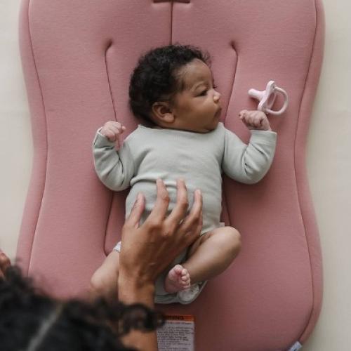 Snuggle Me Organic Curve Infant Lounger - Gumdrop