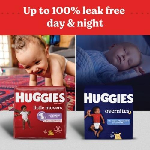 Huggies Disposable Overnight Diapers - Size 6 - 84ct