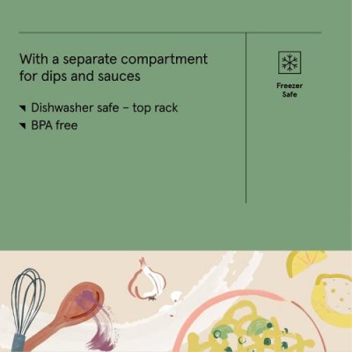Bento Meal Prep Food Storage Container Cream - Figmint™