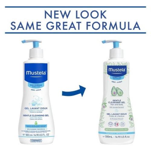 Mustela Gentle Cleansing Gel Baby Body Wash and Baby Shampoo - 16.9 fl oz