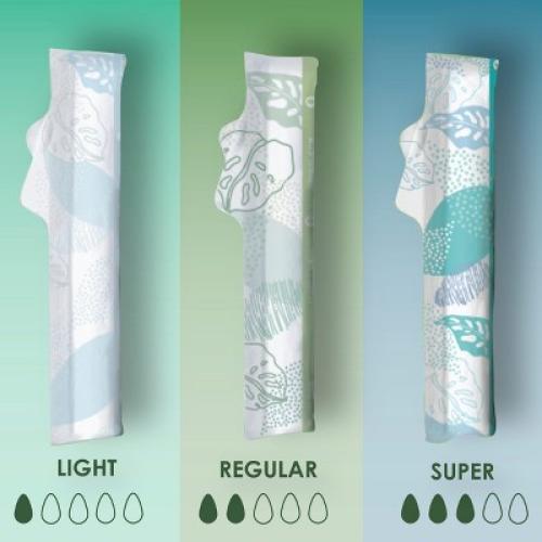 L . Organic Cotton Full Size Tampons - Regular - 30ct