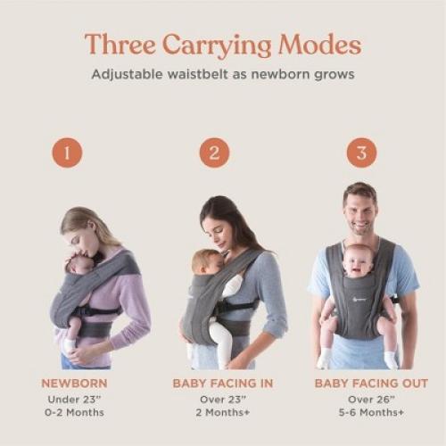 Color Blue Ergobaby Embrace Cozy Knit Newborn Carrier - Oxford Blue