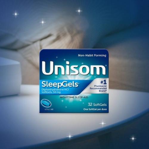 Unisom SleepGels Nighttime Sleep-Aid Softgels - Diphenhydramine HCl - 32ct