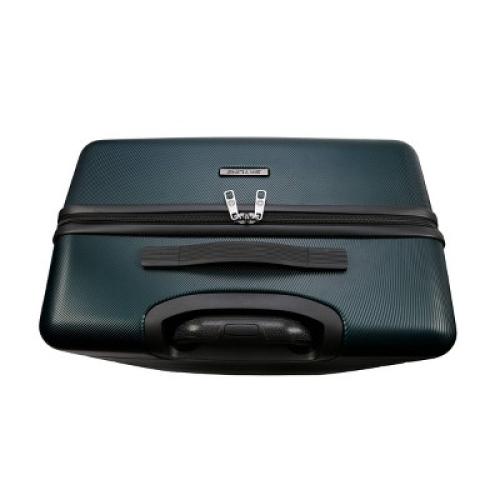 Skyline Hardside Large Checked Spinner Suitcase - Sea Moss: 8 Wheels, Telescoping Handle