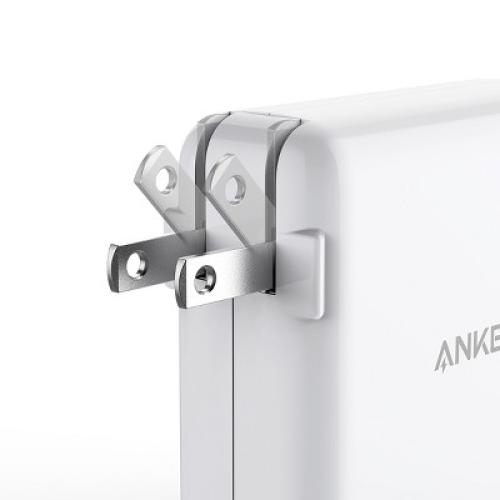 Anker PowerPort  Atom III 45W USB-C / 15W USB-A Dual Port Wall Charger - White and Gray