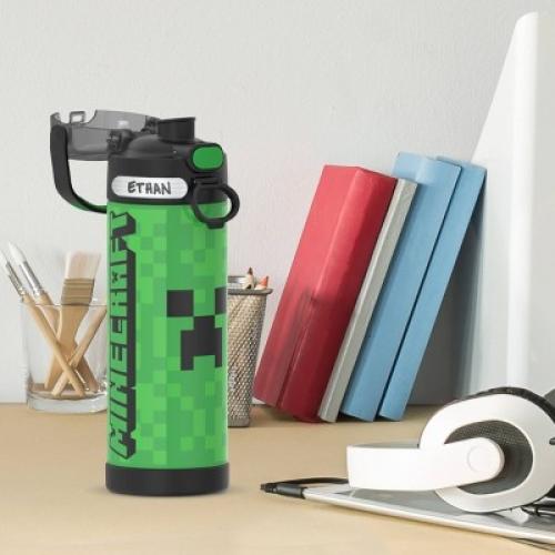 Thermos 16oz Stainless Steel FUNtainer Water Bottle Minecraft