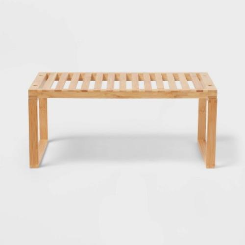 Bamboo Stackable Helper Shelf Brown - Brightroom™