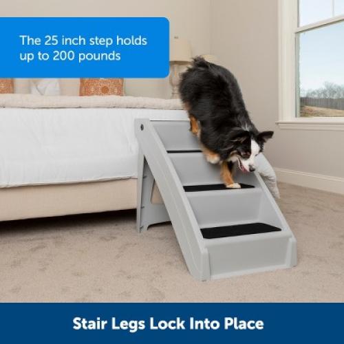 PetSafe CozyUp Folding Pet Steps - Gray