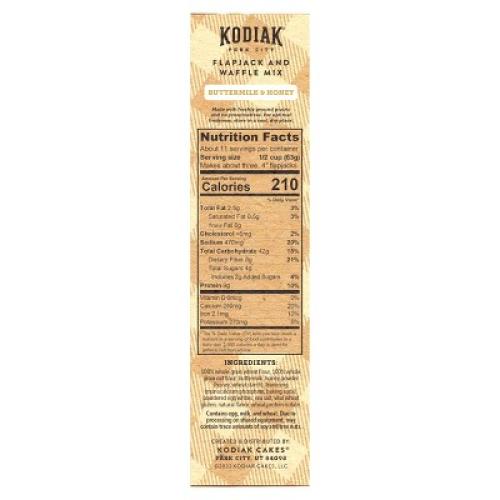 Kodiak Frontier Flapjack & Waffle Mix Buttermilk & Honey - 24oz