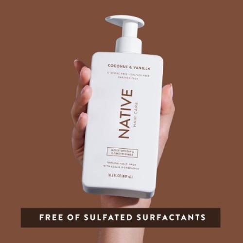 Native Coconut & Vanilla Moisturizing Vegan Conditioner, Clean, Sulfate, Paraben and Silicone Free - 16.5 fl oz 2pk