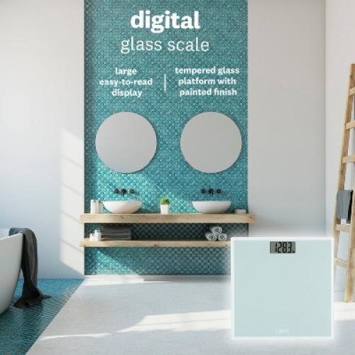 Thinner Glass Weight Scale Silver