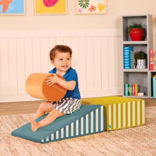 B. toys Modular Foam Shapes Playset with Ramp- Wonder Shapes Balance Board