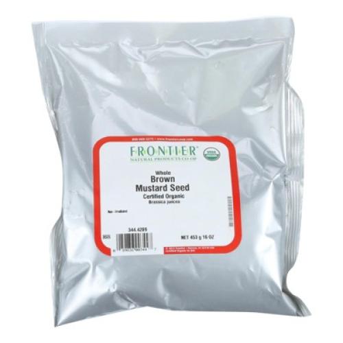 Frontier Co-Op Mustard Seed Organic Brown Whole - 1 lb