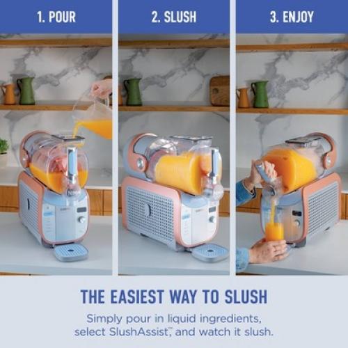 Ninja SLUSHi Max Smart Frozen Drink Maker Blue/Peach FS605
