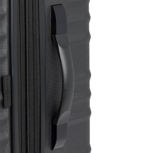 SWISSGEAR Cascade Hardside Large Checked Spinner Suitcase - Black